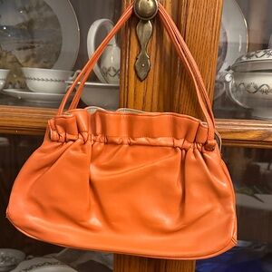 Vintage Parlay Orange Leather Women's Bag
